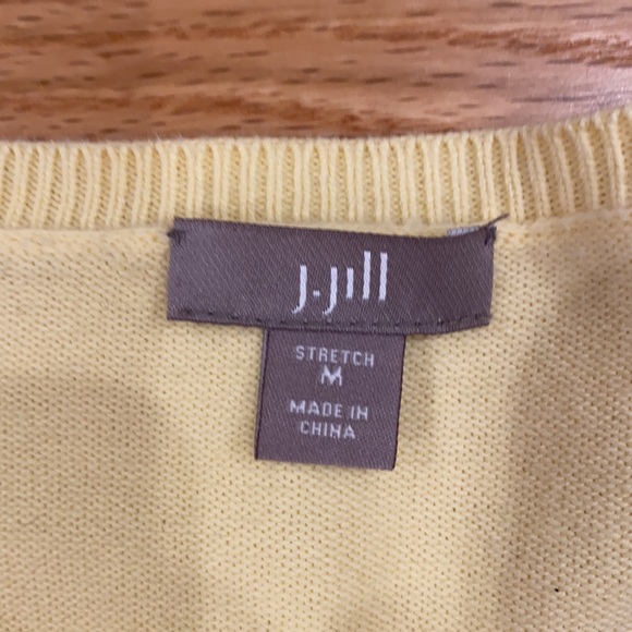 JJill Cardigan Yellow Sweater - Picture 3 of 5